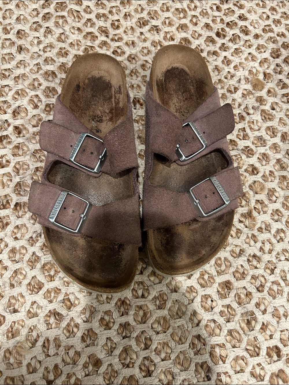 Birkenstock Arizona purple suede